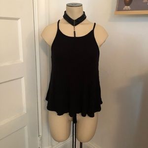 Cute flowy black tank top. Mossimo Sz S